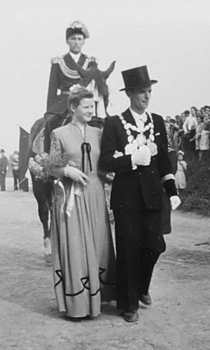 1950 Königspaar - Heinrich Laumen und Elisabeth Brodermanns