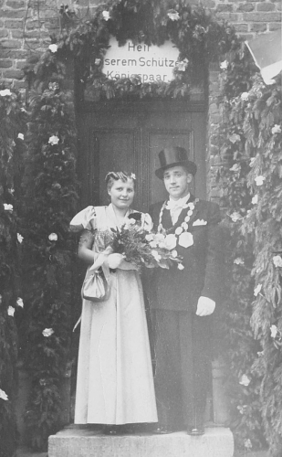 1953 Königspaar - Heinrich und Gertrud Heutz
