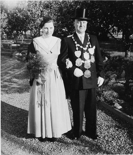 1956 Königspaar - Hubert und Elisabeth Heinrichs